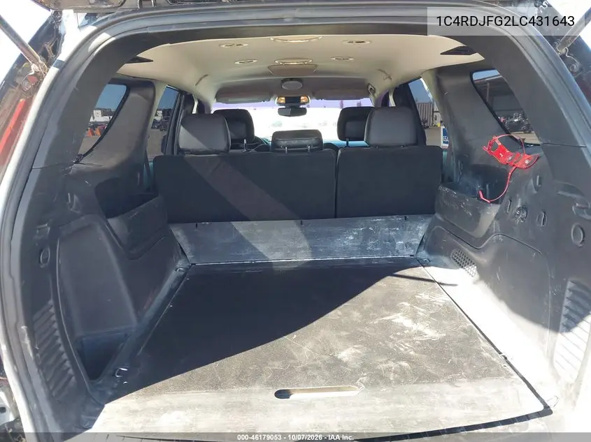 2020 DODGE DURANGO VIN 1C4RDJFG2LC431643 — фото 12