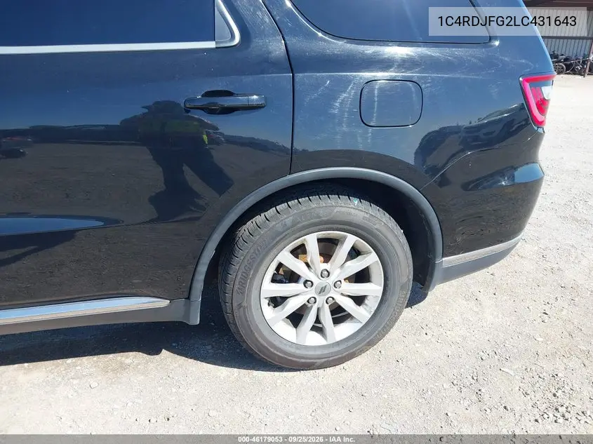 2020 DODGE DURANGO VIN 1C4RDJFG2LC431643 — фото 14