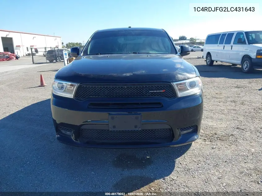 2020 DODGE DURANGO VIN 1C4RDJFG2LC431643 — фото 17