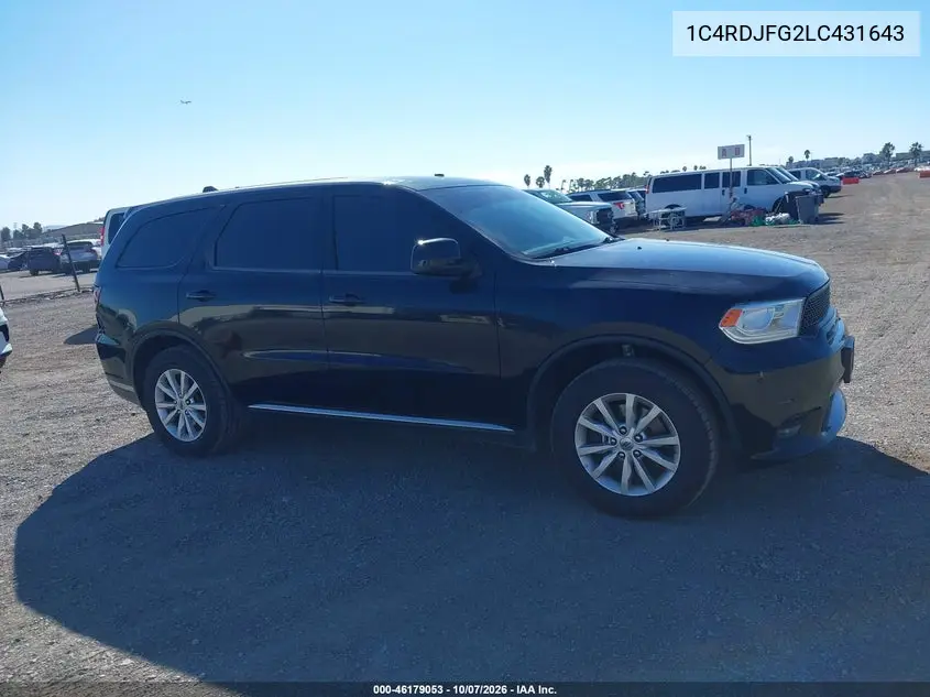 2020 DODGE DURANGO VIN 1C4RDJFG2LC431643 — фото 18