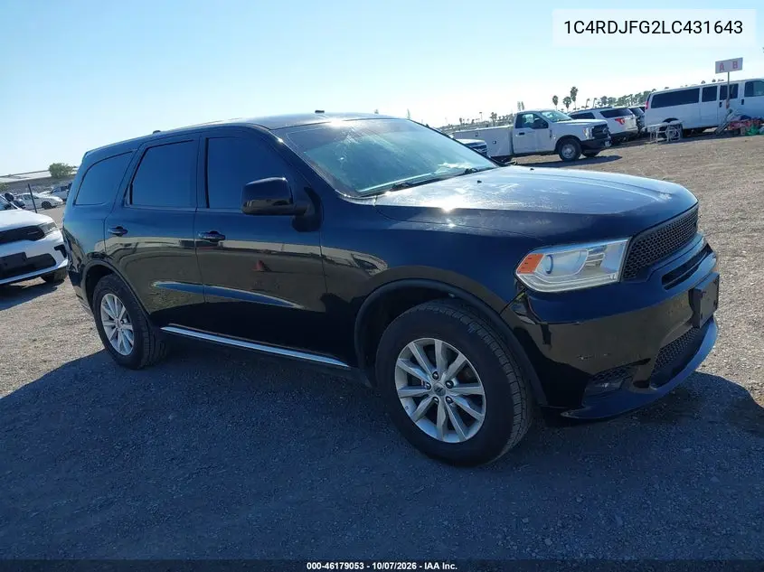 2020 DODGE DURANGO VIN 1C4RDJFG2LC431643 — фото 6