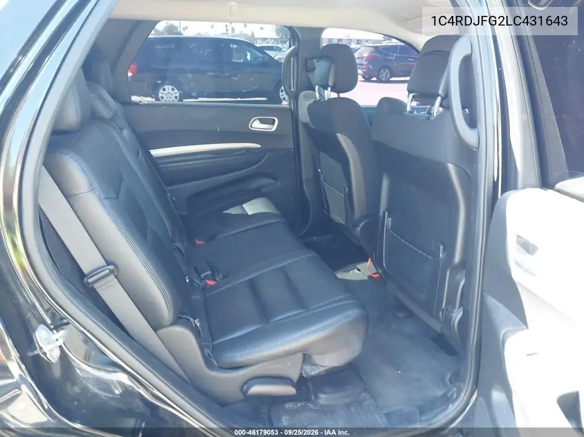2020 DODGE DURANGO VIN 1C4RDJFG2LC431643 — фото 8
