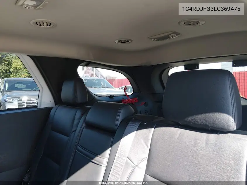 2020 DODGE DURANGO VIN 1C4RDJFG3LC369475 — фото 13