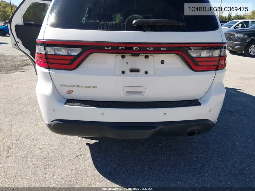 2020 DODGE DURANGO VIN 1C4RDJFG3LC369475 — фото 16