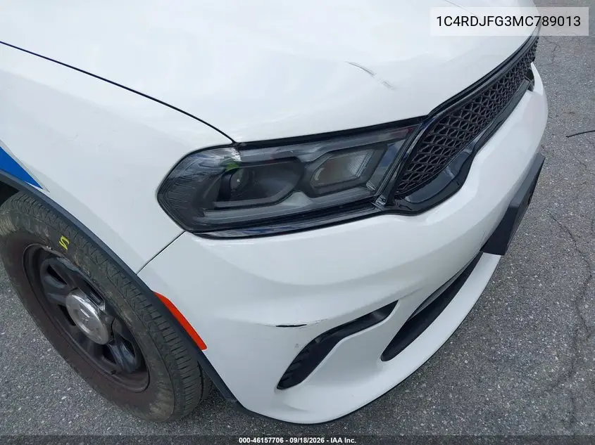 2021 DODGE DURANGO VIN 1C4RDJFG3MC789013 — фото 14