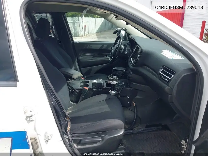 2021 DODGE DURANGO VIN 1C4RDJFG3MC789013 — фото 5
