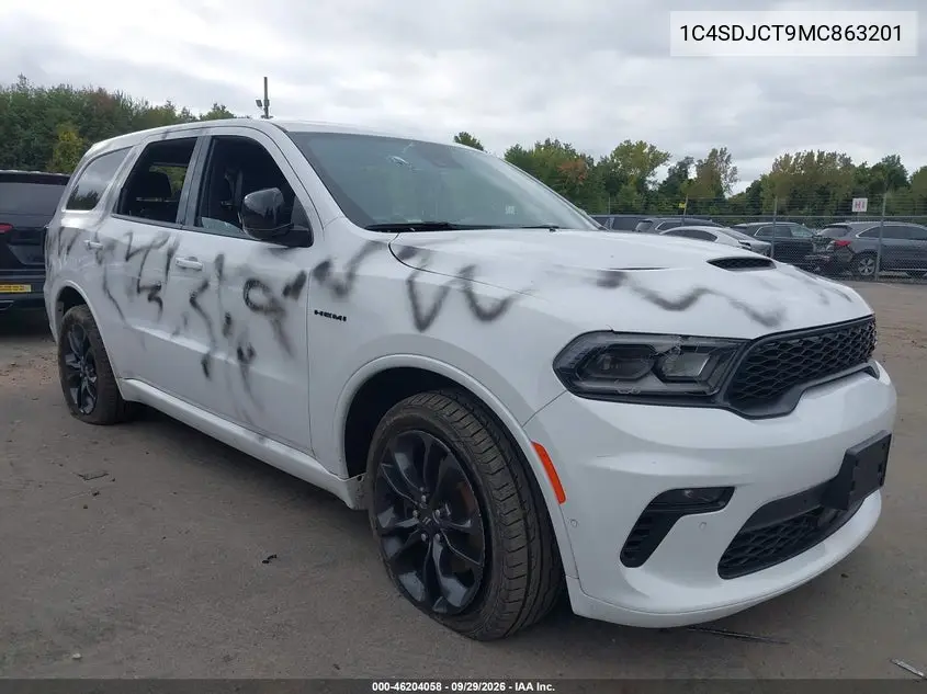 DODGE DURANGO 2021, VIN 1C4SDJCT9MC863201