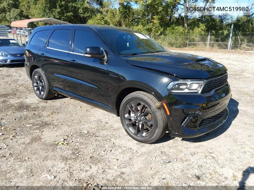 DODGE DURANGO 2021, VIN 1C4SDHCT4MC519980