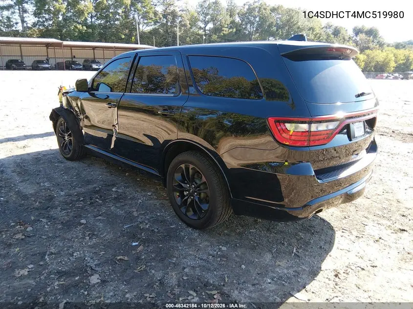 2021 DODGE DURANGO VIN 1C4SDHCT4MC519980 — фото 3