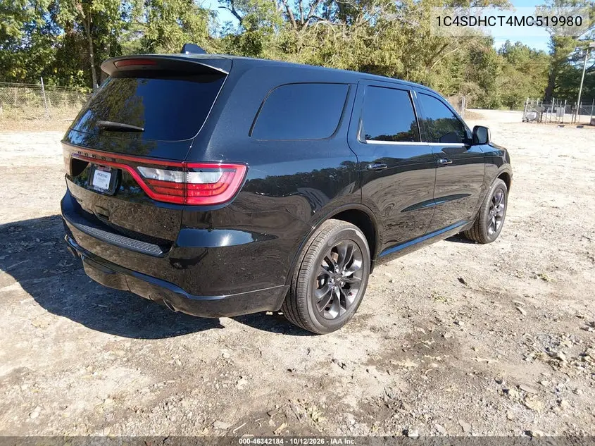 2021 DODGE DURANGO VIN 1C4SDHCT4MC519980 — фото 4