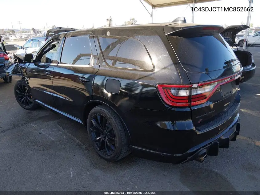 2021 DODGE DURANGO VIN 1C4SDJCT1MC852662 — фото 3