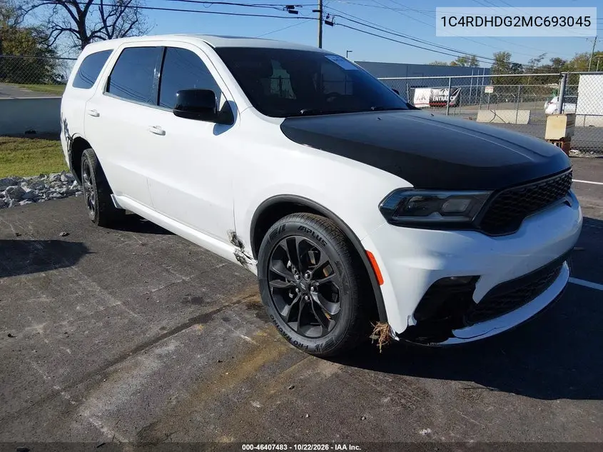 DODGE DURANGO 2021, VIN 1C4RDHDG2MC693045