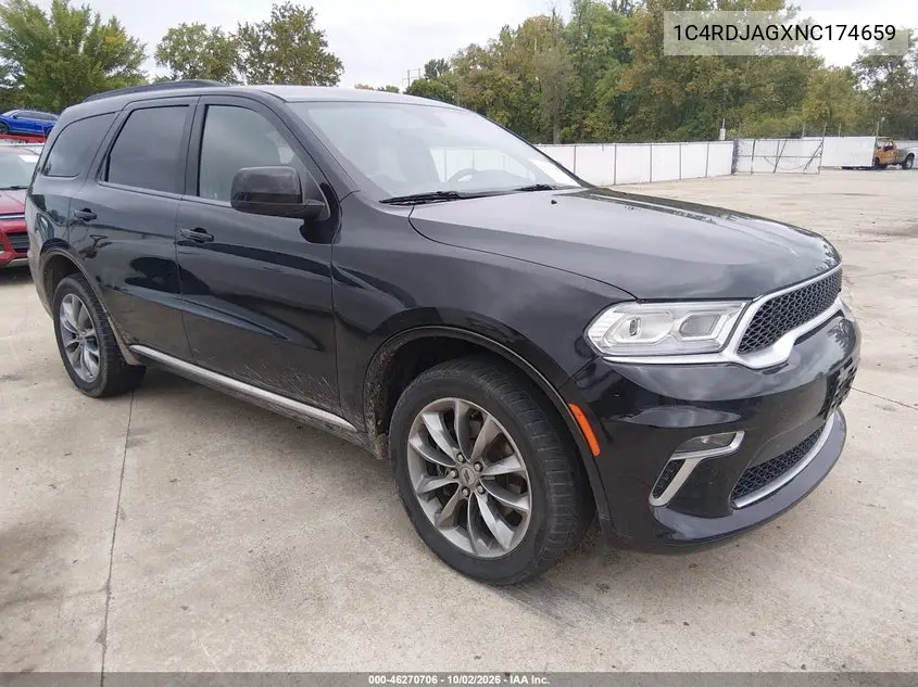 DODGE DURANGO 2022, VIN 1C4RDJAGXNC174659