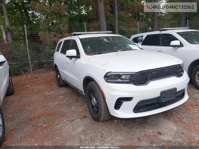 DODGE DURANGO 2022, VIN 1C4RDJFG4NC132562