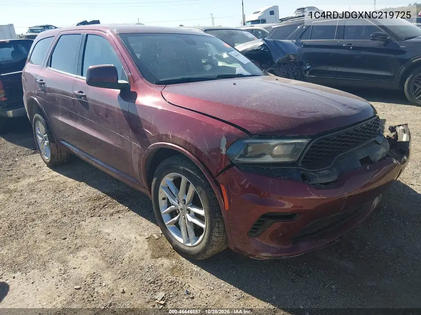 DODGE DURANGO 2022, VIN 1C4RDJDGXNC219725