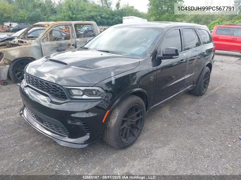 2023 DODGE DURANGO VIN 1C4SDJH99PC567791 — фото 2