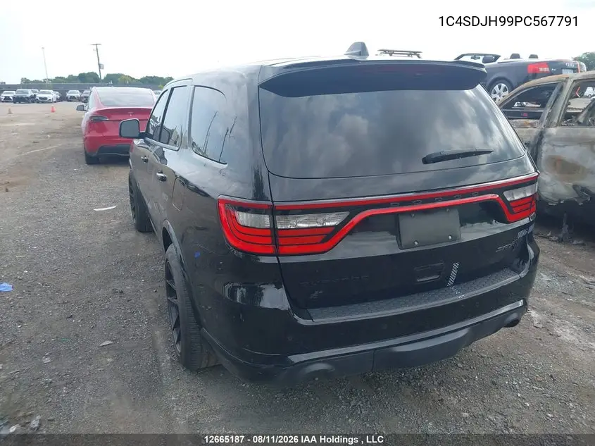 2023 DODGE DURANGO VIN 1C4SDJH99PC567791 — фото 3