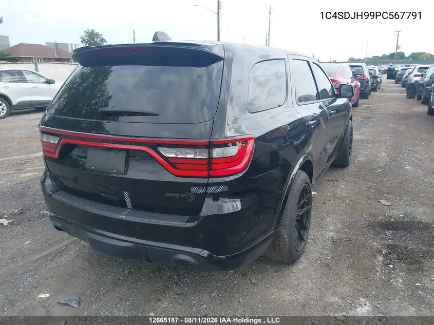 2023 DODGE DURANGO VIN 1C4SDJH99PC567791 — фото 4