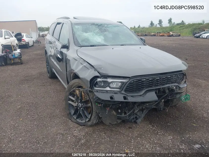 DODGE DURANGO 2023, VIN 1C4RDJDG8PC598520