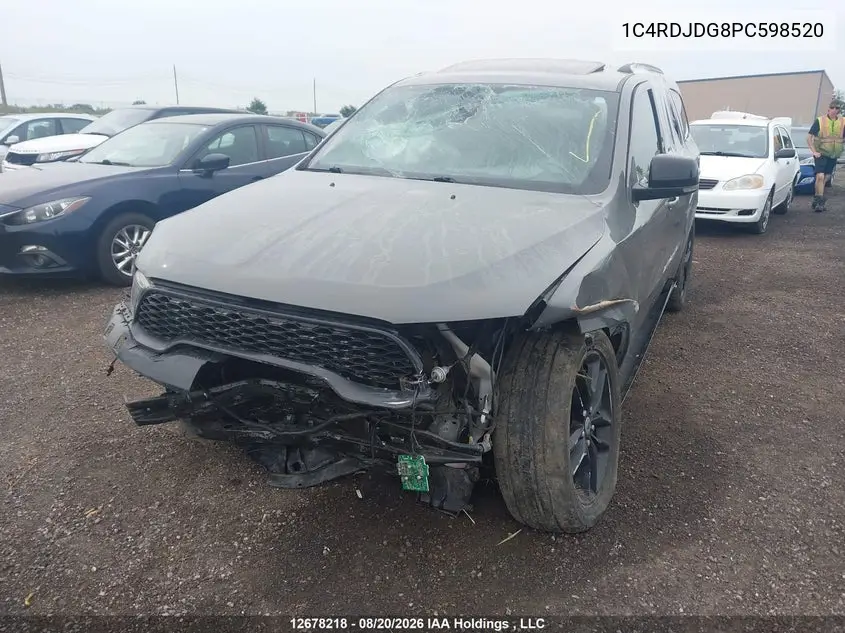 2023 DODGE DURANGO VIN 1C4RDJDG8PC598520 — фото 2