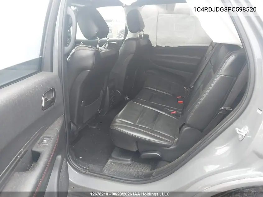 2023 DODGE DURANGO VIN 1C4RDJDG8PC598520 — фото 8