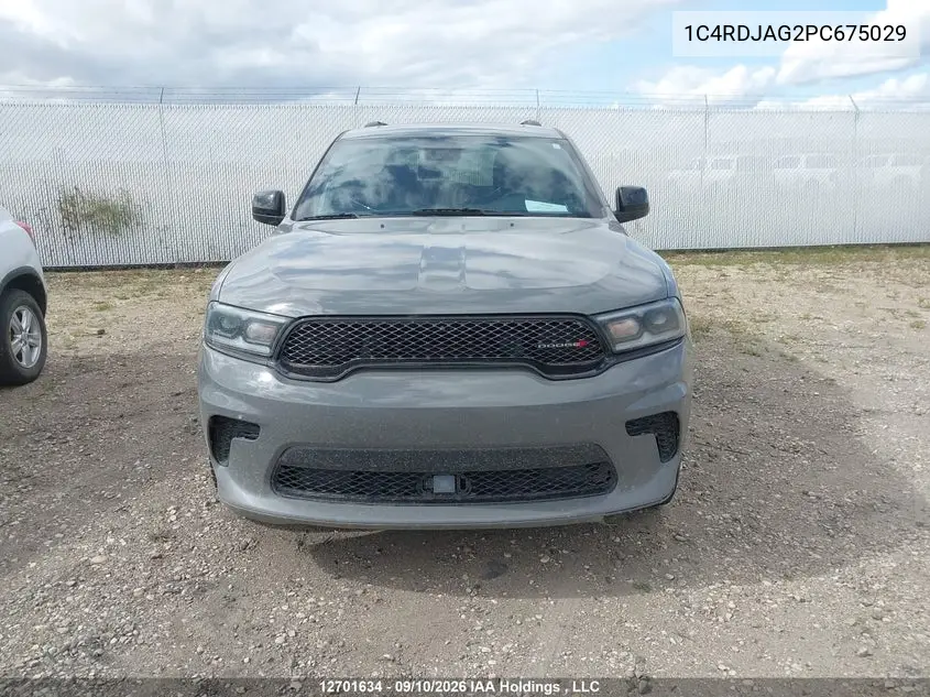 2023 DODGE DURANGO VIN 1C4RDJAG2PC675029 — фото 11