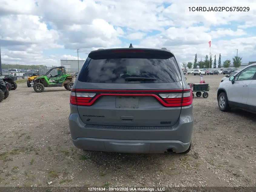 2023 DODGE DURANGO VIN 1C4RDJAG2PC675029 — фото 15