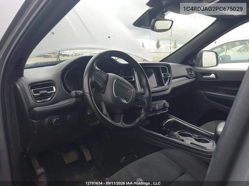 2023 DODGE DURANGO VIN 1C4RDJAG2PC675029 — фото 17