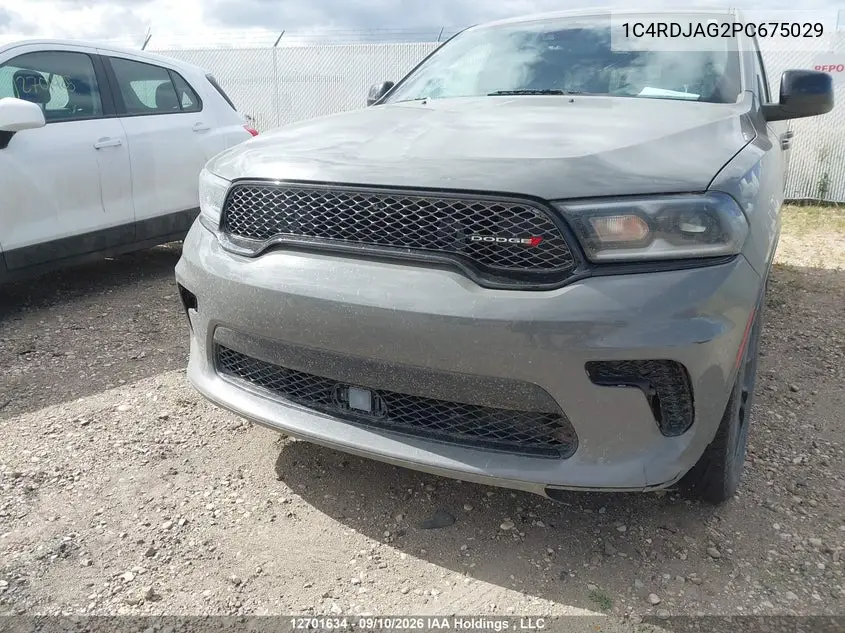 2023 DODGE DURANGO VIN 1C4RDJAG2PC675029 — фото 6