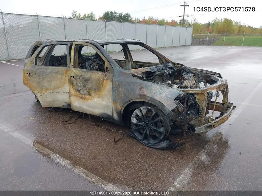 DODGE DURANGO 2023, VIN 1C4SDJCT3PC571578