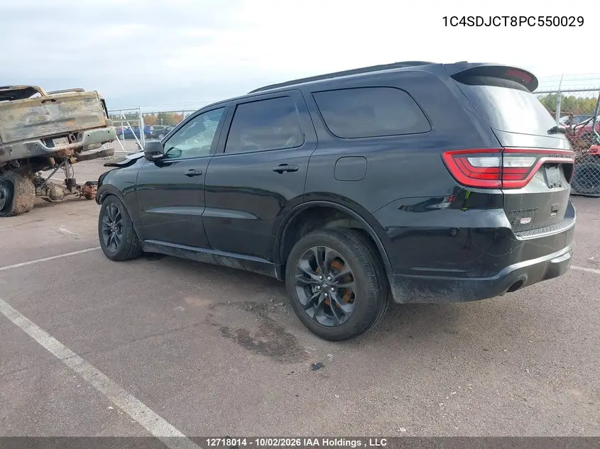 2023 DODGE DURANGO VIN 1C4SDJCT8PC550029 — фото 3