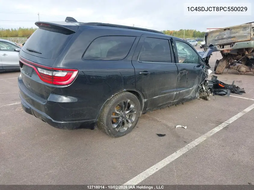 2023 DODGE DURANGO VIN 1C4SDJCT8PC550029 — фото 4