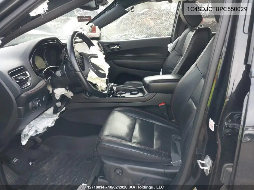 2023 DODGE DURANGO VIN 1C4SDJCT8PC550029 — фото 5