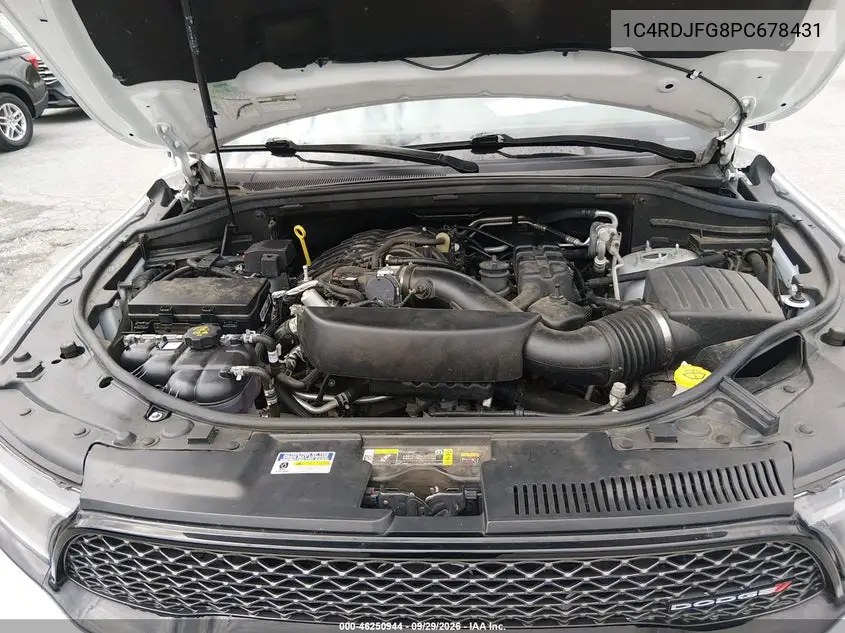 2023 DODGE DURANGO VIN 1C4RDJFG8PC678431 — фото 10