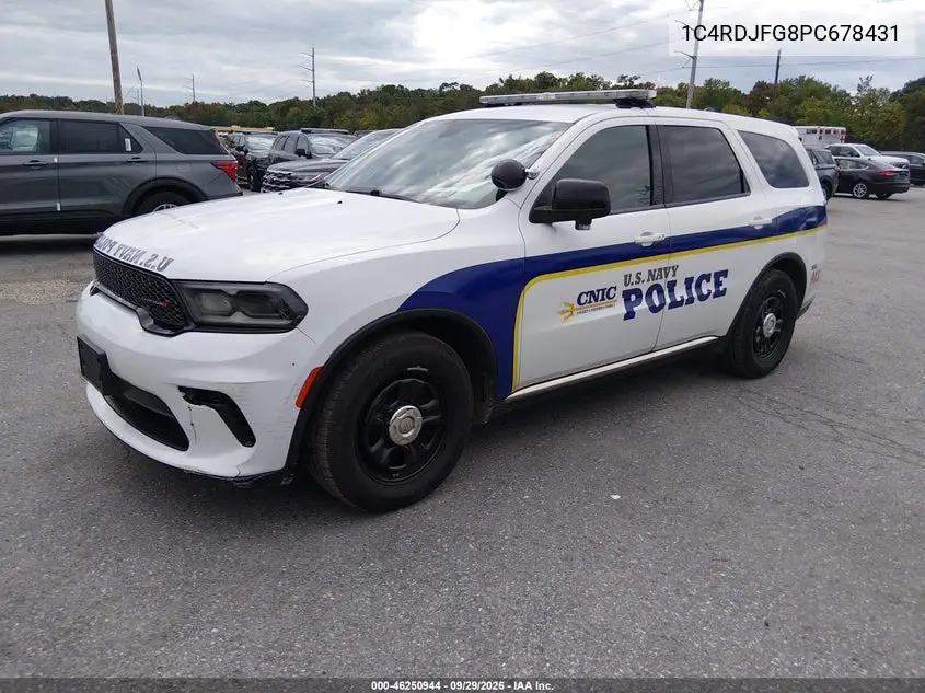 2023 DODGE DURANGO VIN 1C4RDJFG8PC678431 — фото 2