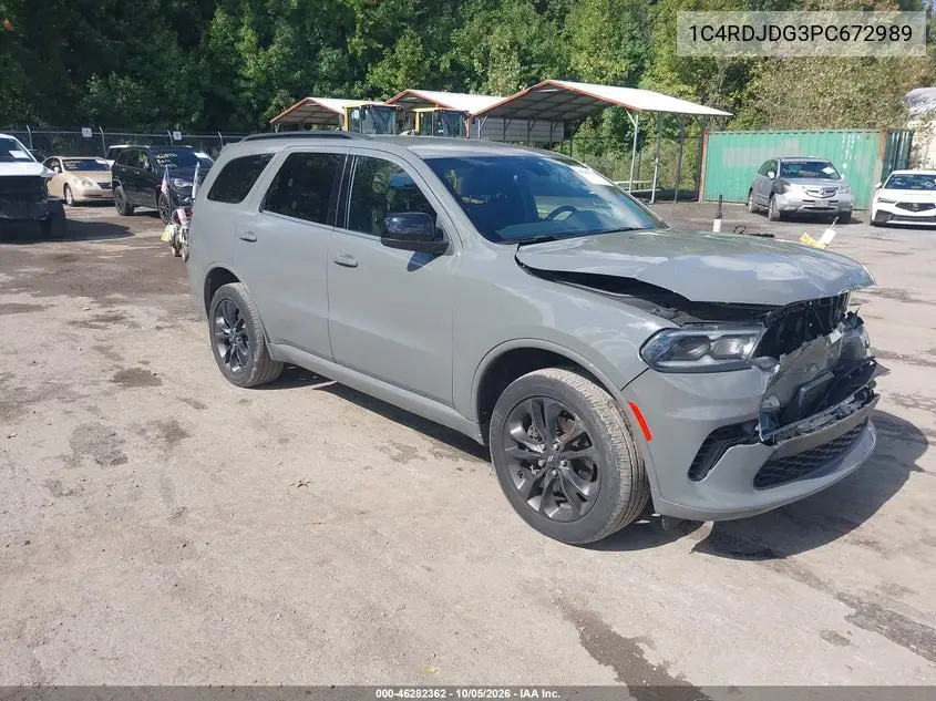 DODGE DURANGO 2023, VIN 1C4RDJDG3PC672989