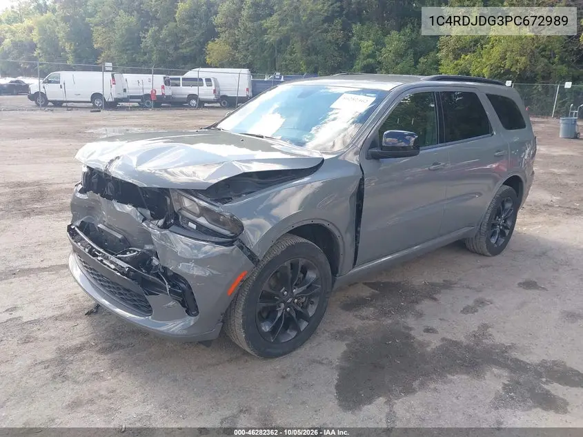 2023 DODGE DURANGO VIN 1C4RDJDG3PC672989 — фото 2