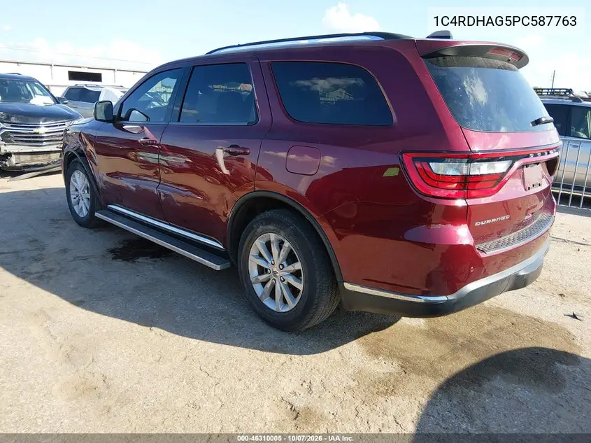 2023 DODGE DURANGO VIN 1C4RDHAG5PC587763 — фото 3