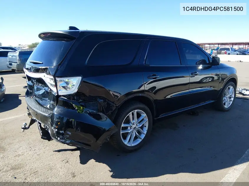 2023 DODGE DURANGO VIN 1C4RDHDG4PC581500 — фото 4