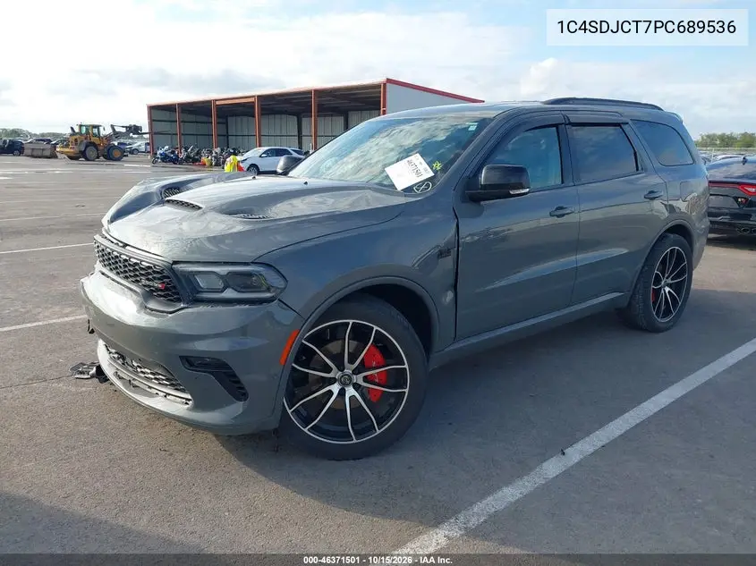 2023 DODGE DURANGO VIN 1C4SDJCT7PC689536 — фото 2