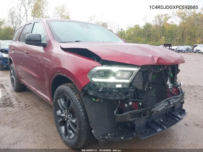 DODGE DURANGO 2023, VIN 1C4RDJDGXPC592685