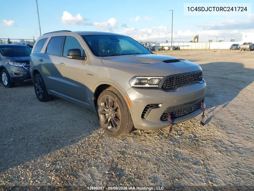 DODGE DURANGO 2024, VIN 1C4SDJCT0RC241724