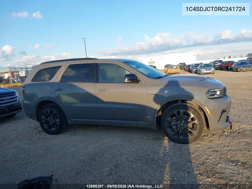 2024 DODGE DURANGO VIN 1C4SDJCT0RC241724 — фото 12