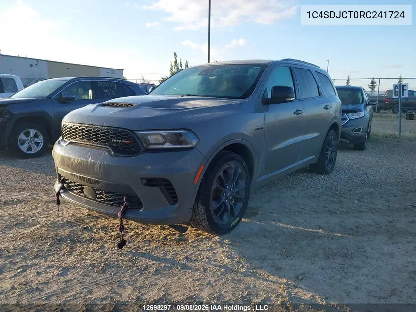 2024 DODGE DURANGO VIN 1C4SDJCT0RC241724 — фото 2