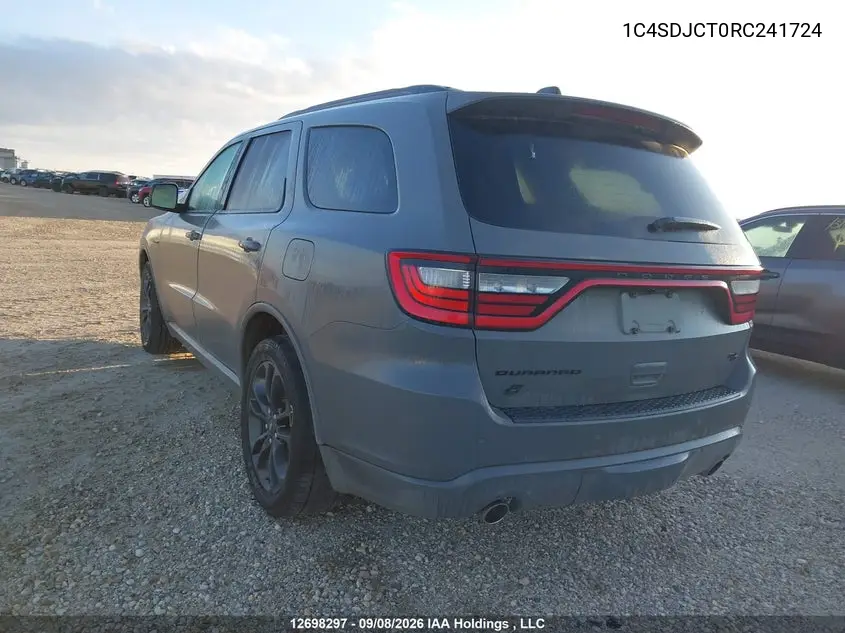 2024 DODGE DURANGO VIN 1C4SDJCT0RC241724 — фото 3