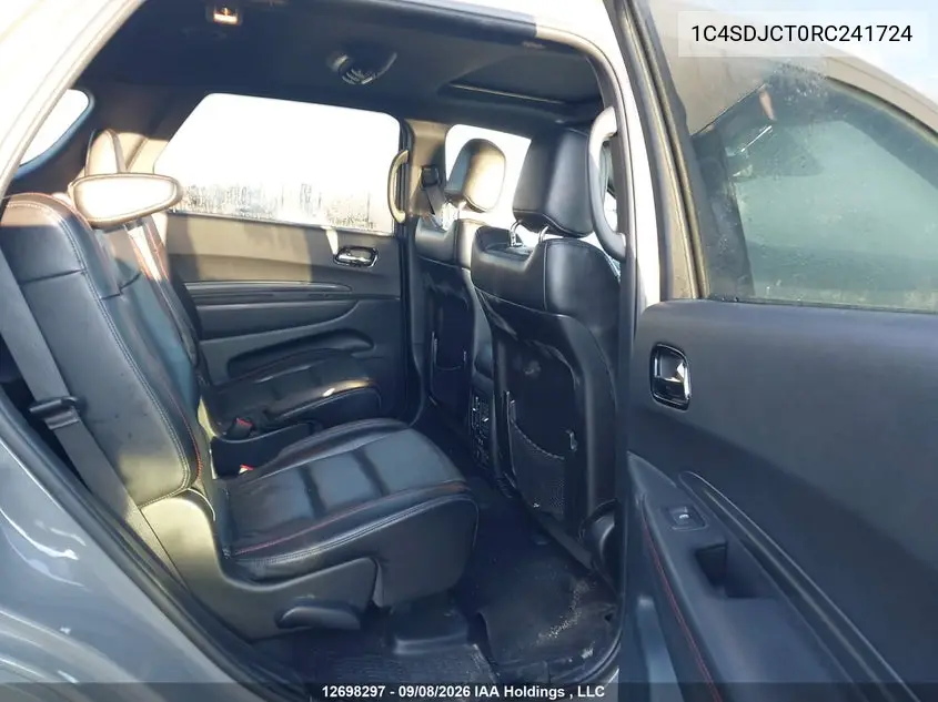 2024 DODGE DURANGO VIN 1C4SDJCT0RC241724 — фото 8