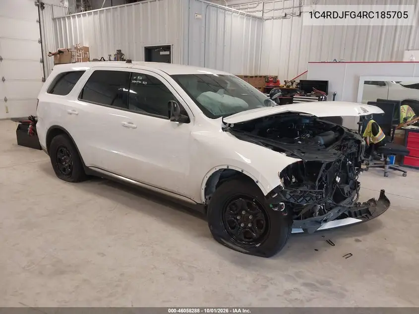 DODGE DURANGO 2024, VIN 1C4RDJFG4RC185705