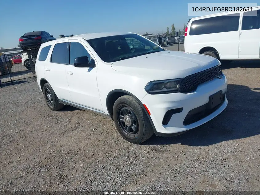 DODGE DURANGO 2024, VIN 1C4RDJFG8RC182631