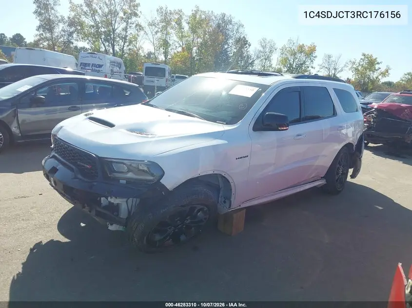 2024 DODGE DURANGO VIN 1C4SDJCT3RC176156 — фото 2