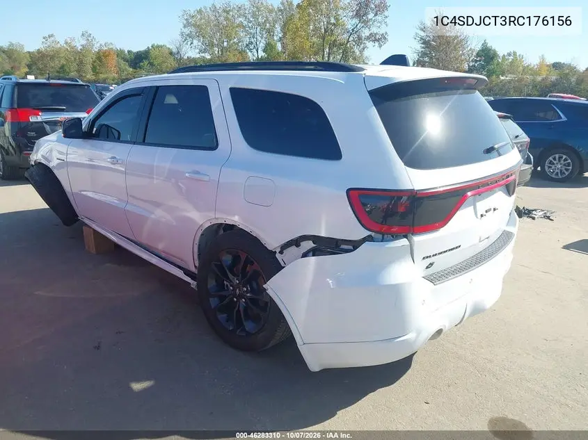 2024 DODGE DURANGO VIN 1C4SDJCT3RC176156 — фото 3